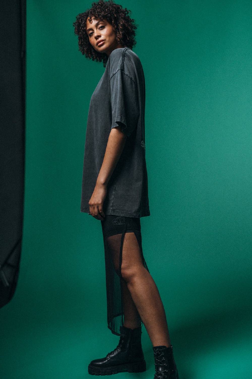 Karo Kauer PRE ORDER Mesh Skirt Black Lagerräumung