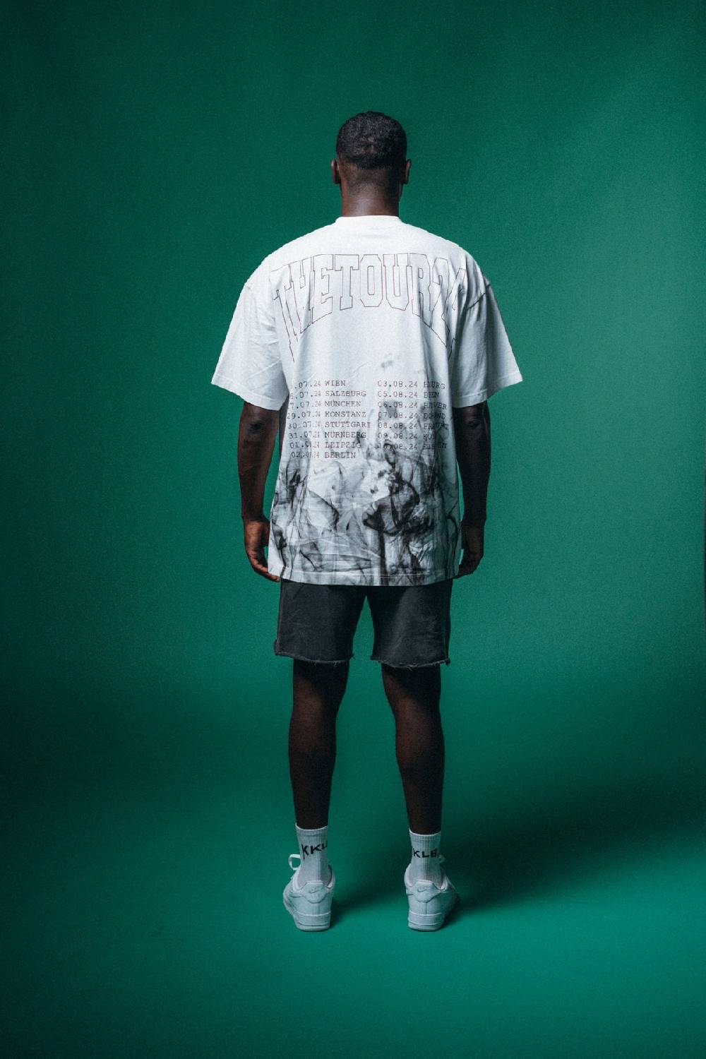Karo Kauer Tour T-Shirt Smoke White Räumungsverkauf