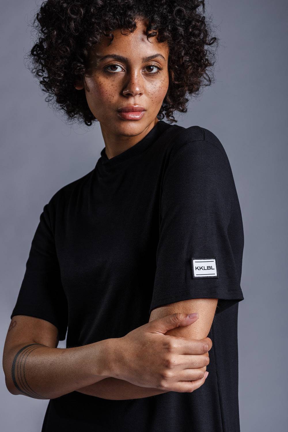 Karo Kauer Jersey Rib Dress Shortsleeve Letzte 3 Tage
