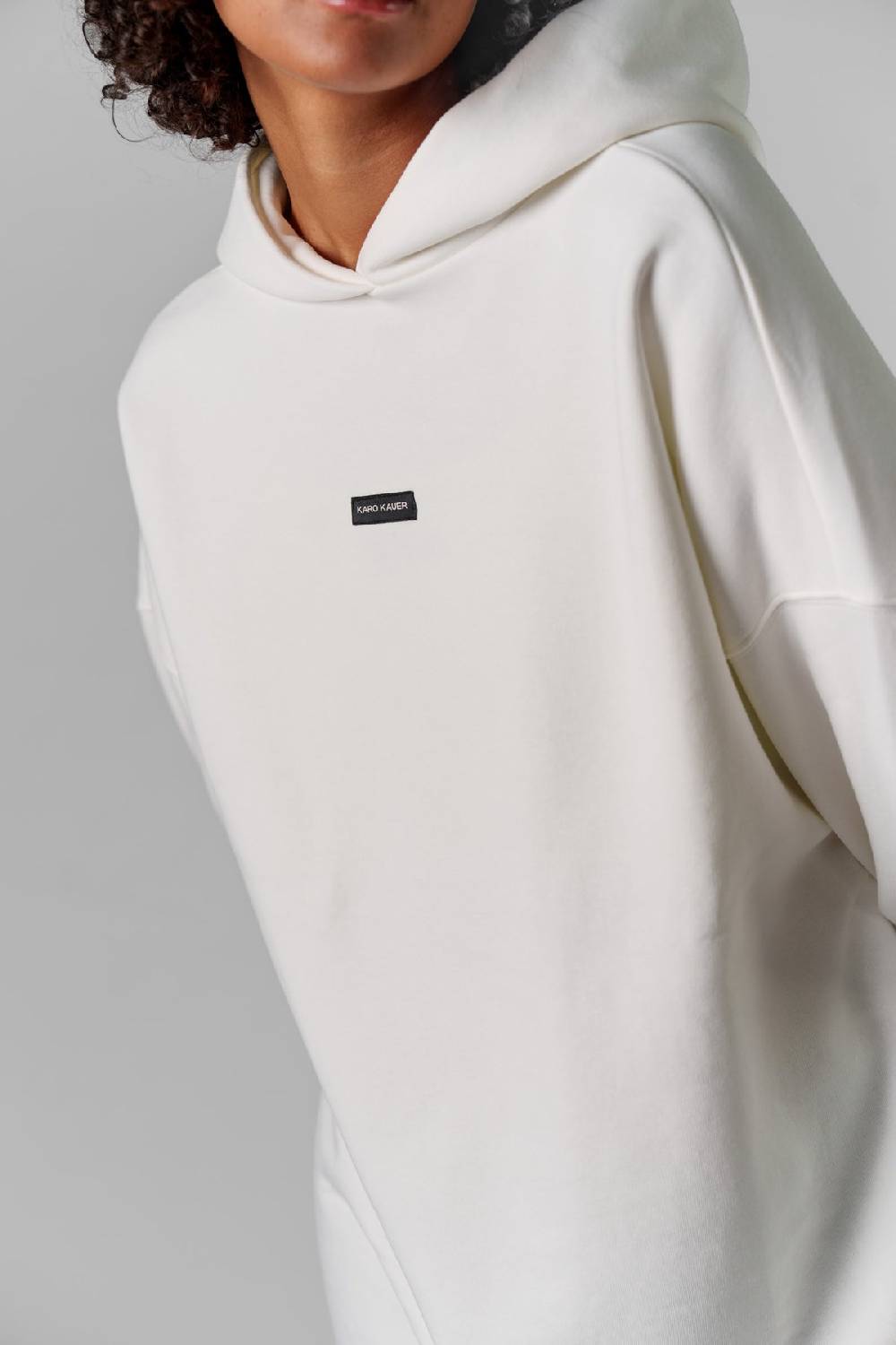 Karo Kauer Hoodie Dress Creme Clearance-Verkauf