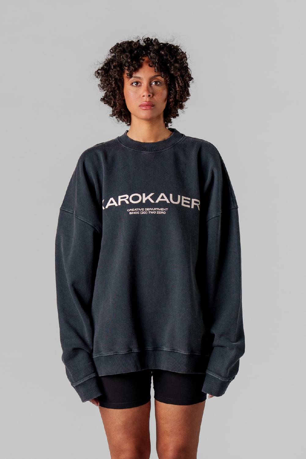 Karo Kauer Sweater Washed Grey Kostenloser Versand international