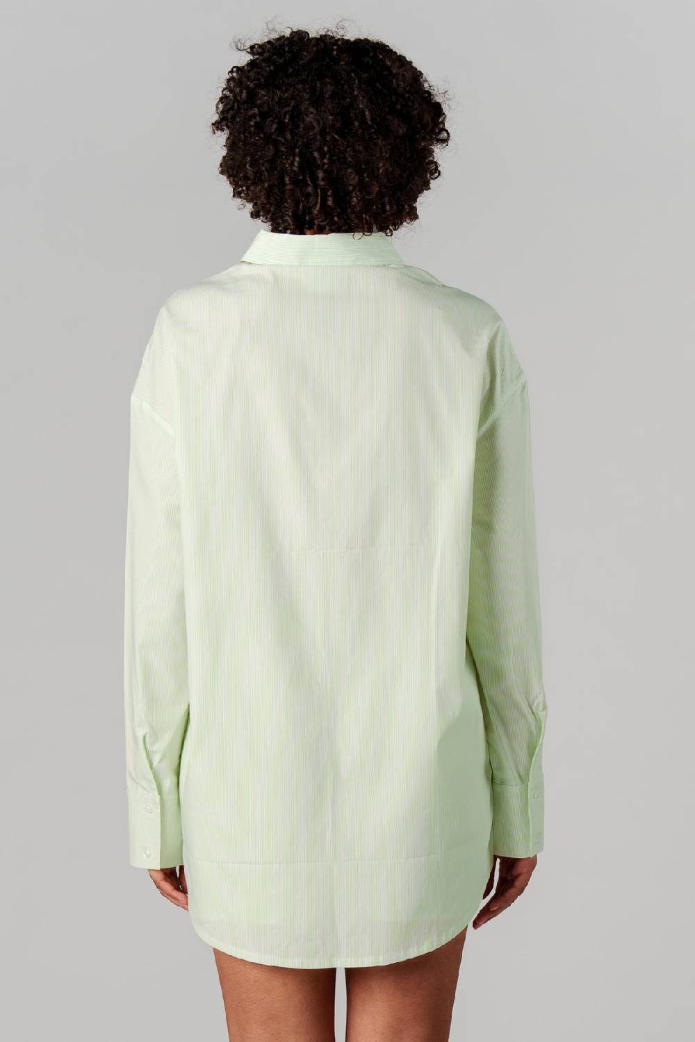 Karo Kauer Woven Blouse Striped Matcha Speichern exportieren