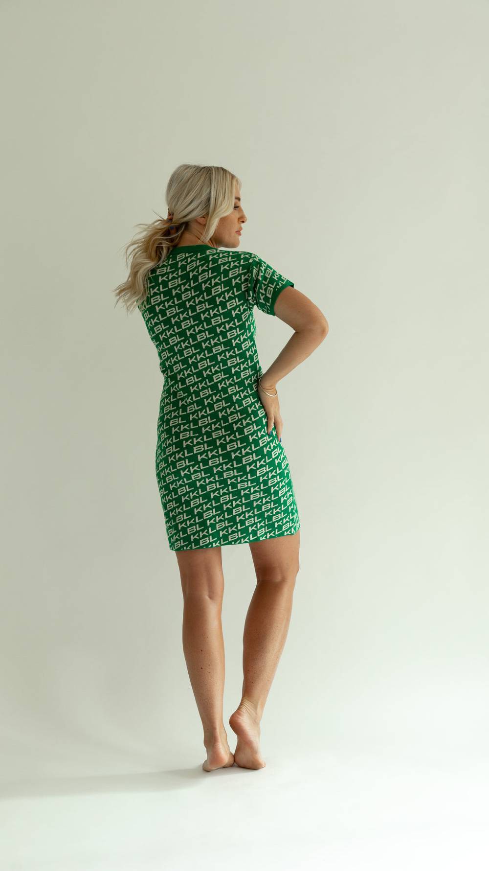 Karo Kauer Knit Dress KKLBL Green Meist gekauft