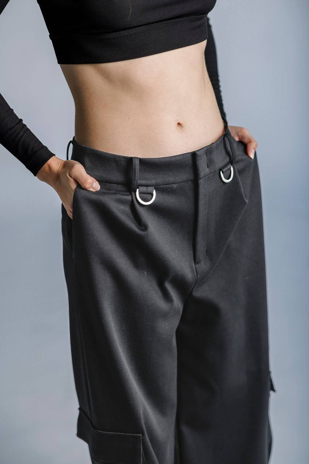Karo Kauer Wide Leg Pants Dark Grey Fabrikpreis