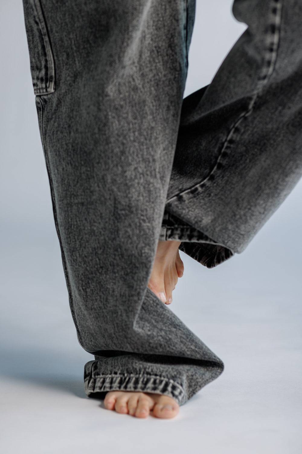 Karo Kauer Denim Pants Black Online Shopping