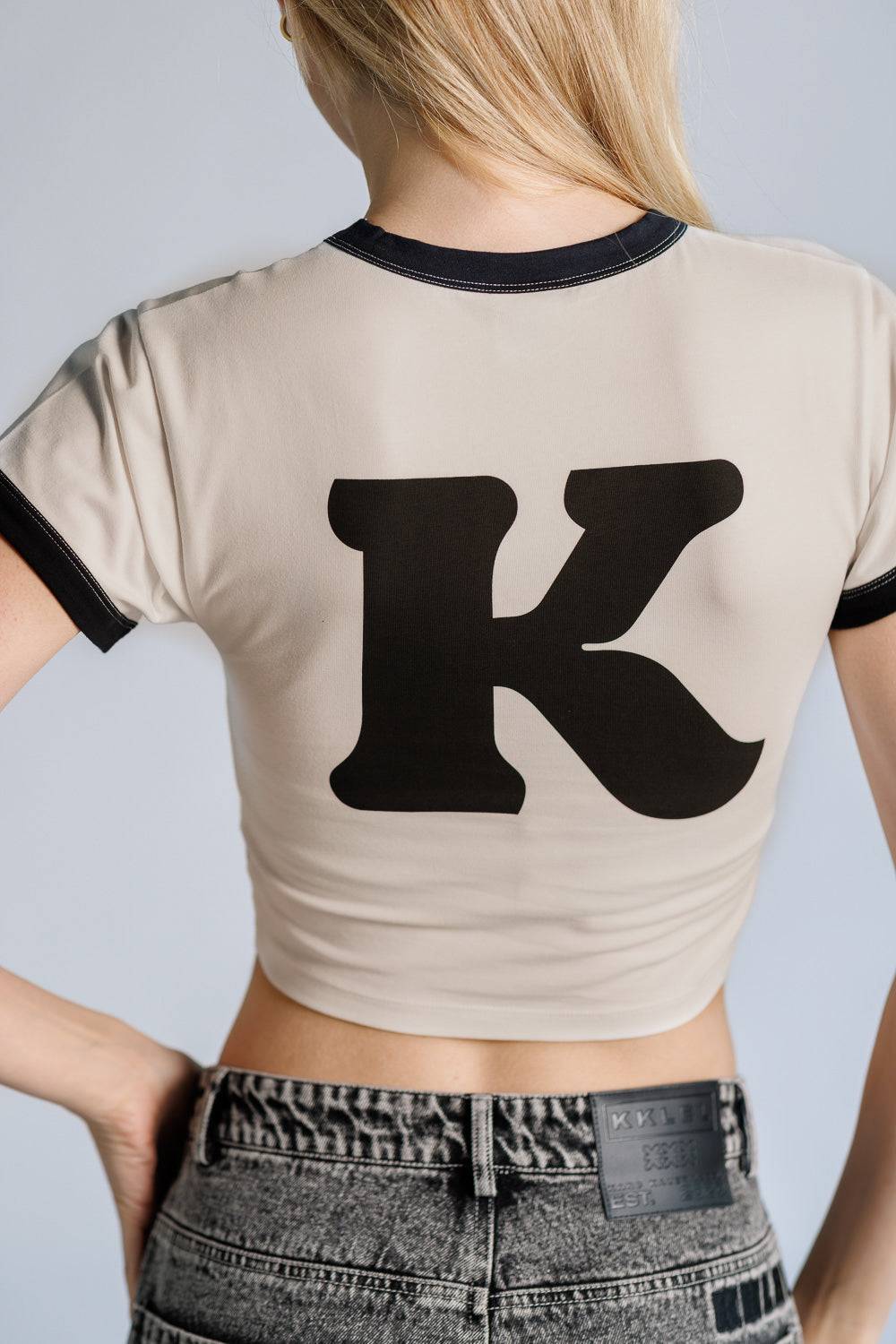 Karo Kauer Cropped Ringer Shirt Preisnachlass