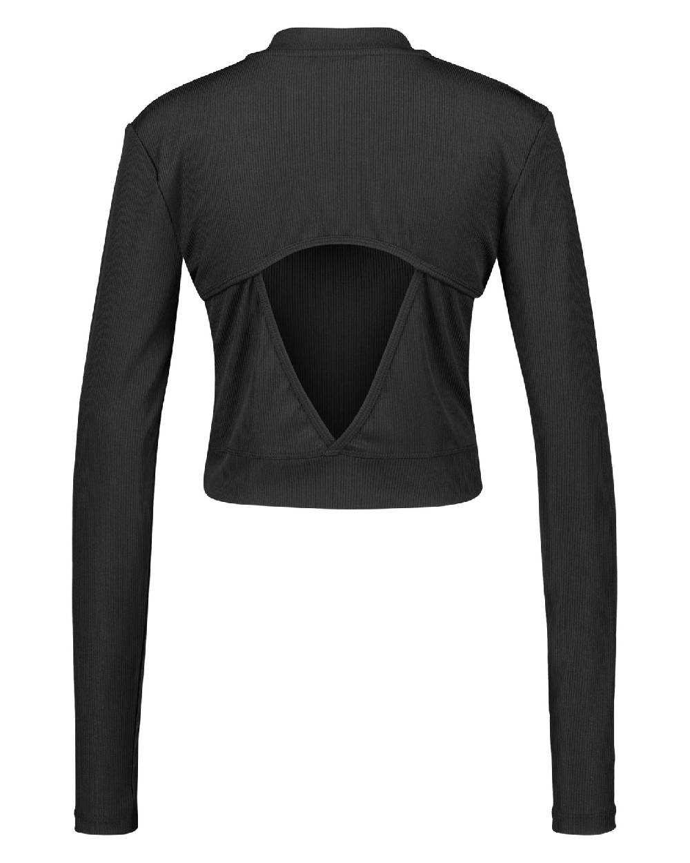 Karo Kauer Cropped Shirt Black Saisonschlussverkauf