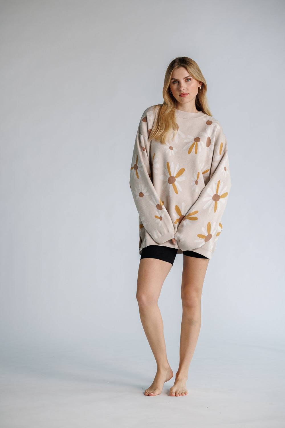 Karo Kauer Knit Flower Sweater Cyber Monday