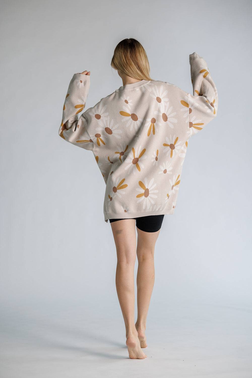 Karo Kauer Knit Flower Sweater Cyber Monday