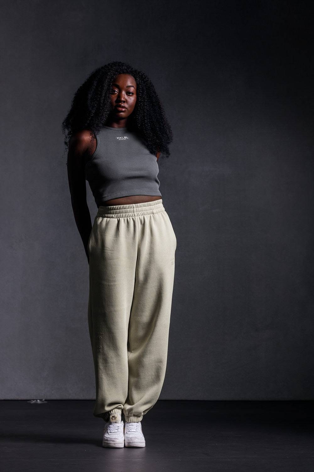 Karo Kauer Jogger Pants Faded Green Valentinstagsangebot
