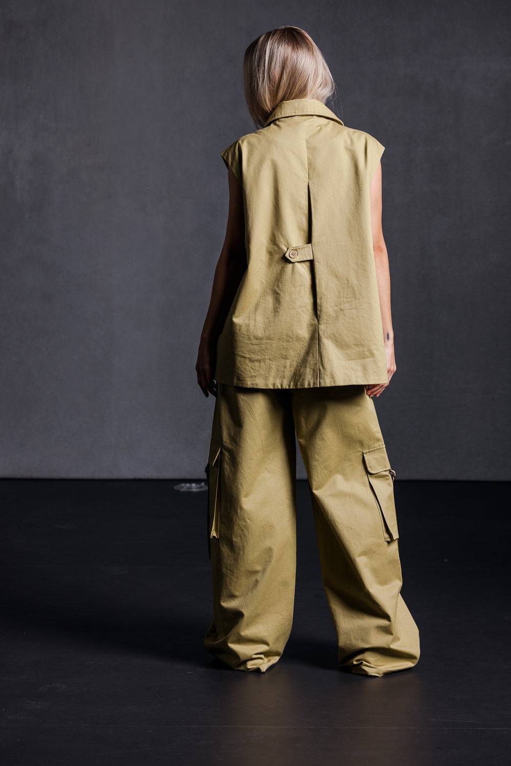 Karo Kauer Cargo Pants Khaki Lagerräumung