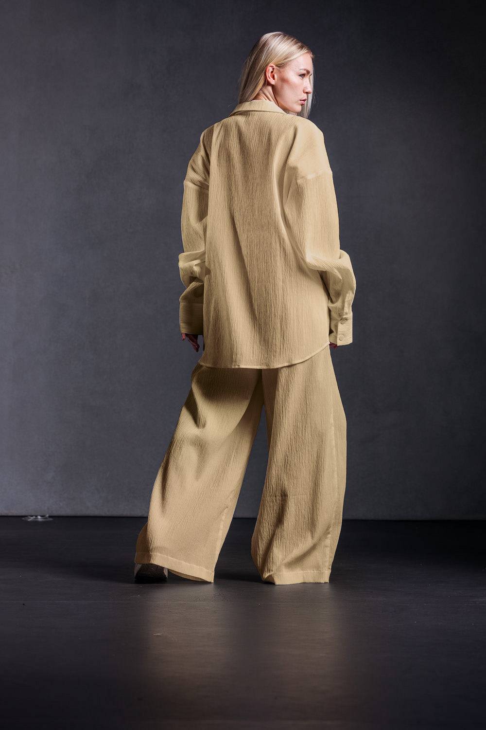 Karo Kauer Woven Blouse Khaki Heißer Verkauf