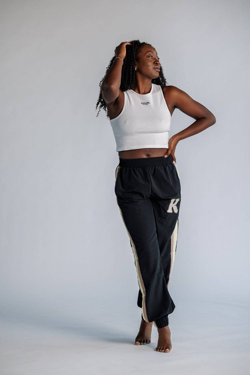 Karo Kauer Trackpants Black Super Rabatt
