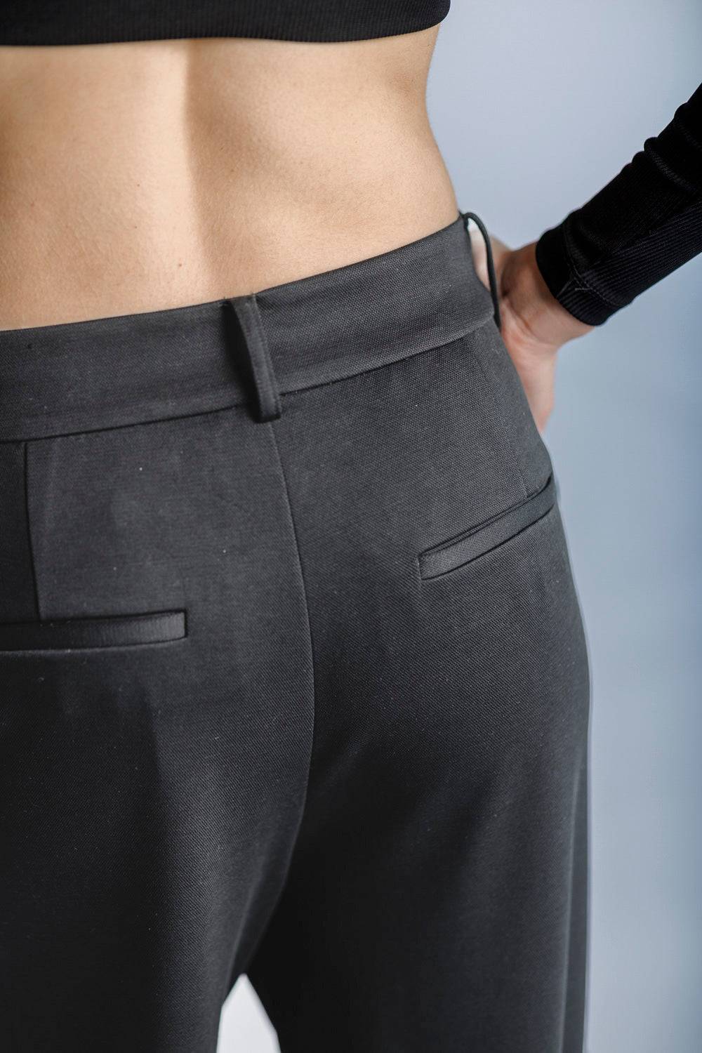 Karo Kauer Wide Leg Pants Dark Grey Riesige Rabatte