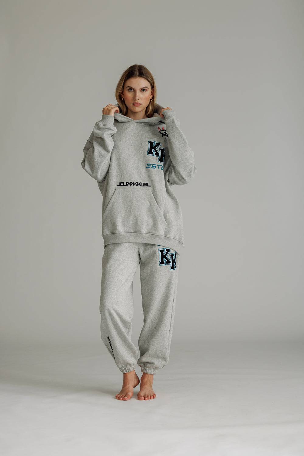 Karo Kauer Jogger Pants Grey Melange Fabrikladen