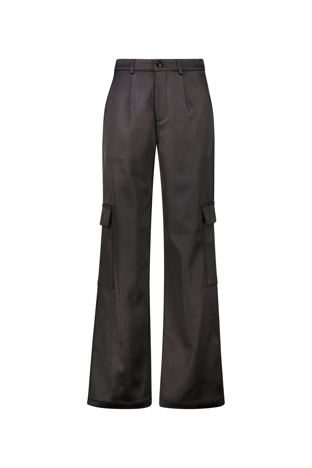 Karo Kauer Satin Pants Black Speichern exportieren