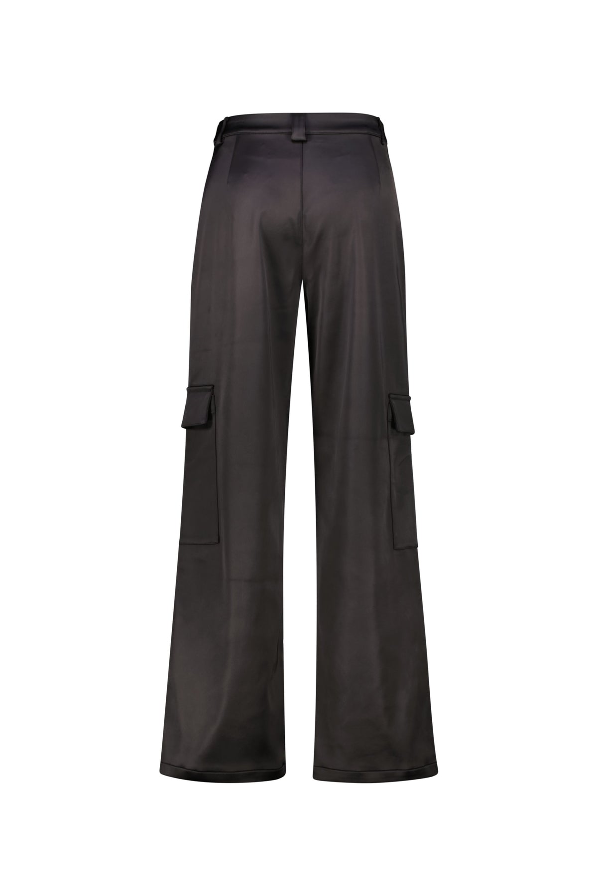 Karo Kauer Satin Pants Black Speichern exportieren