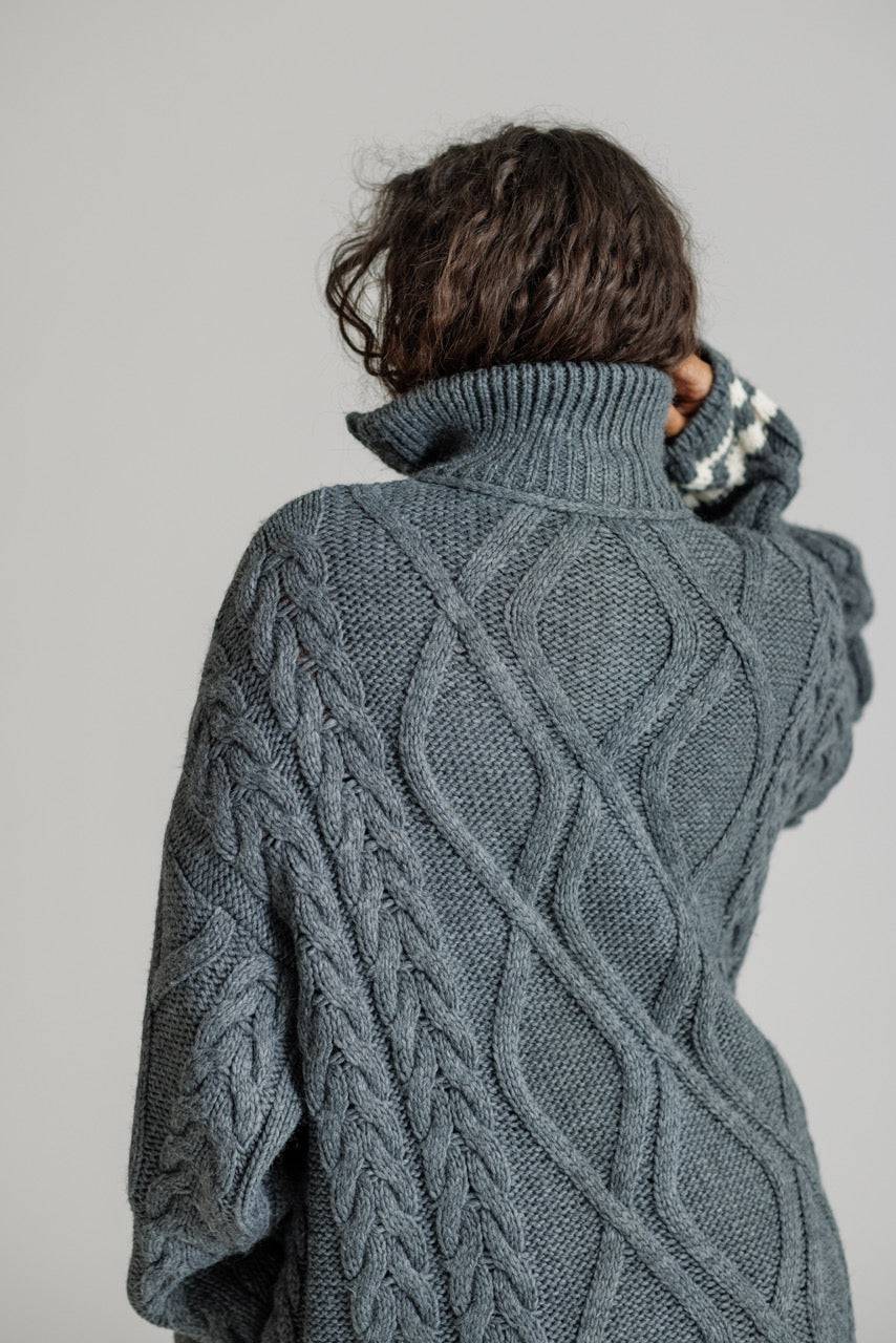 Karo Kauer Knit Zipped Sweater Grey Sonderangebot