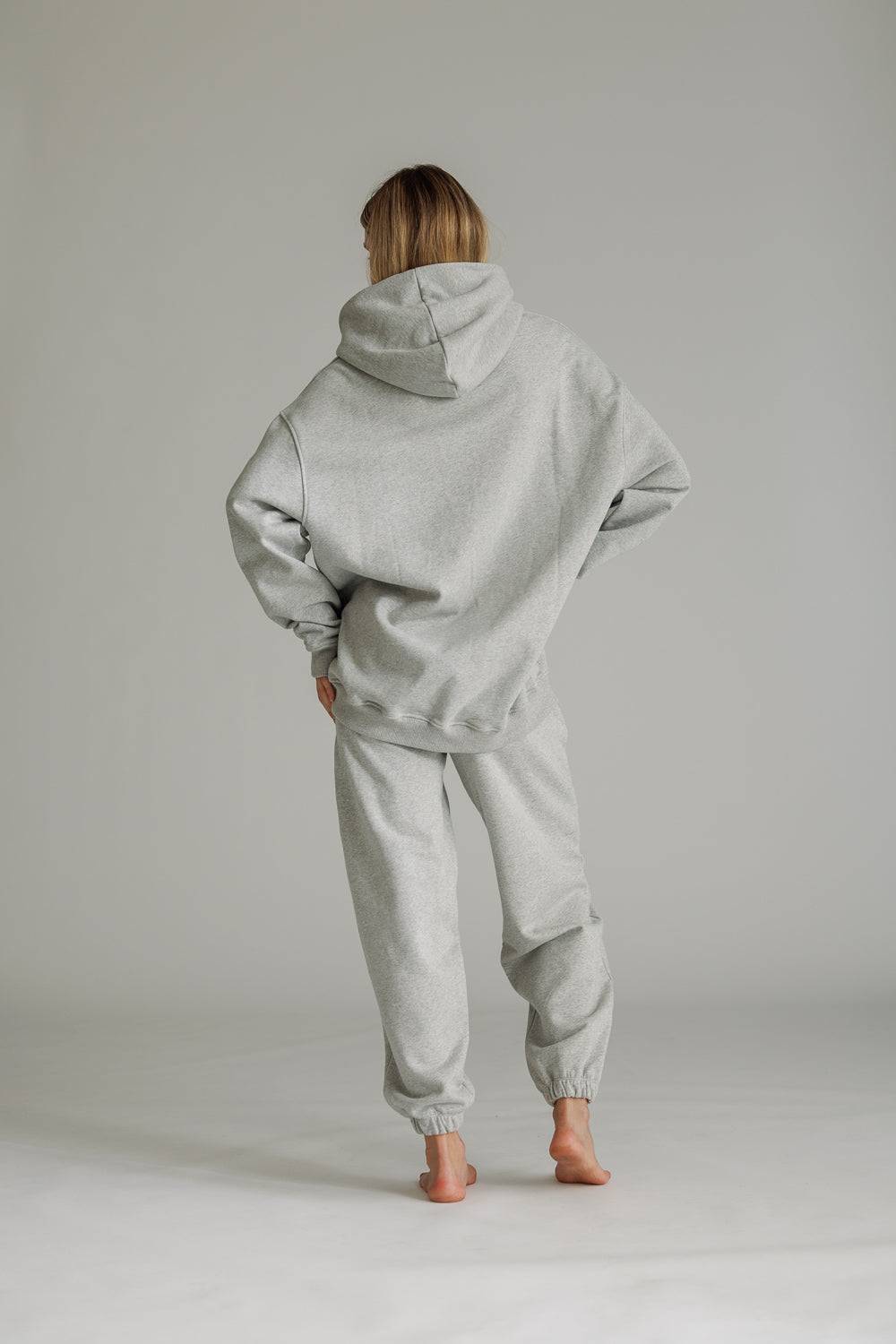 Karo Kauer Hoodie Grey Melange Rabatt