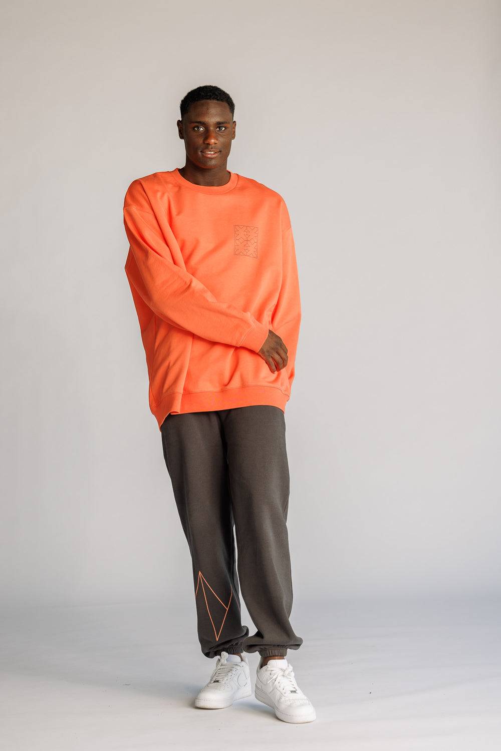 Karo Kauer Sweater Coral Versandkostenfrei