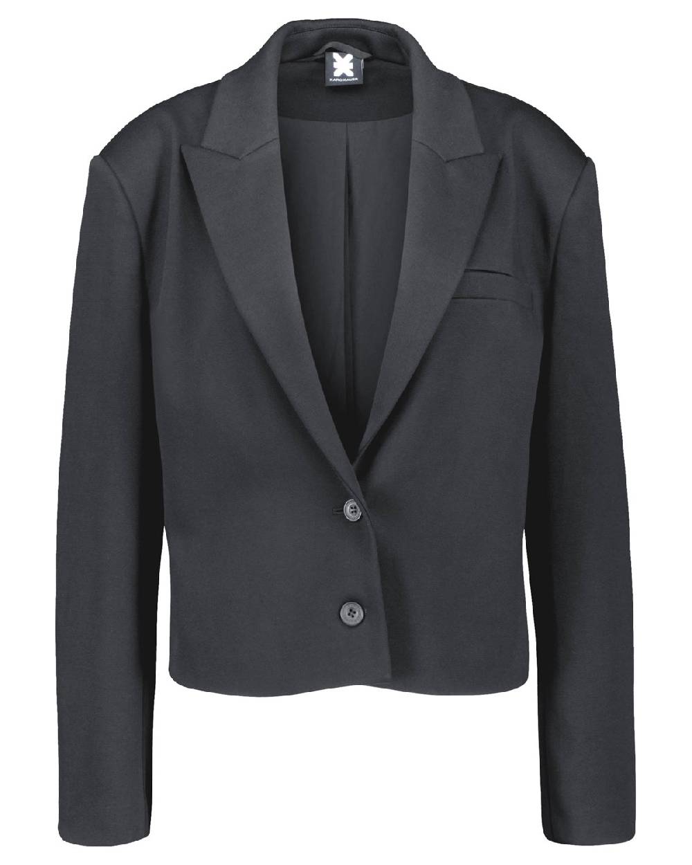 Karo Kauer Blazer Short Dark Grey Begrenztes Angebot