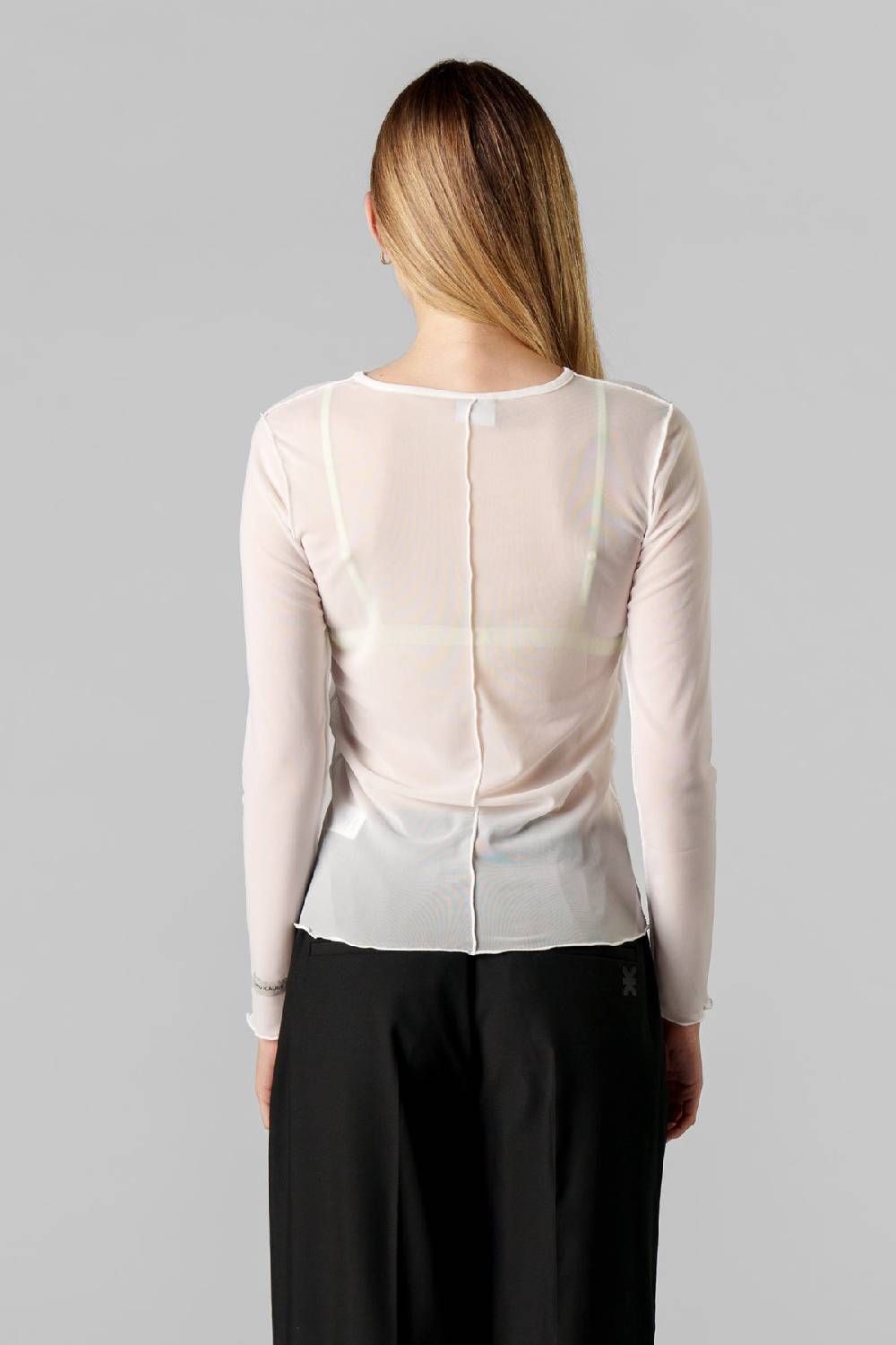 Karo Kauer Mesh Longsleeve Creme Cyber Monday