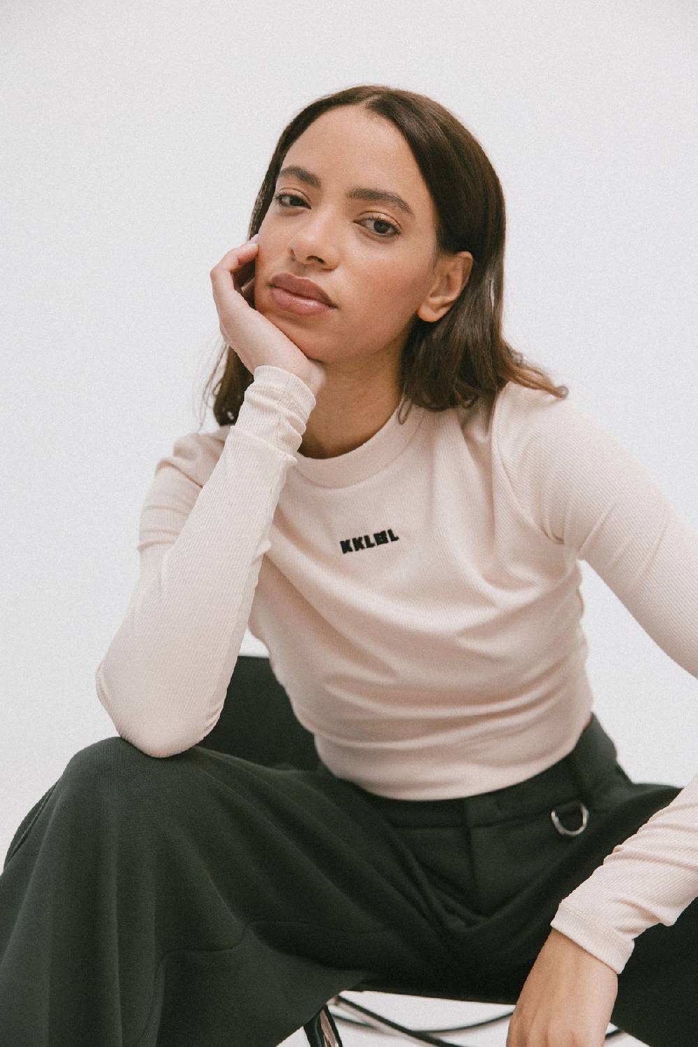 Karo Kauer Cropped Shirt White Pearl Vatertagsangebot