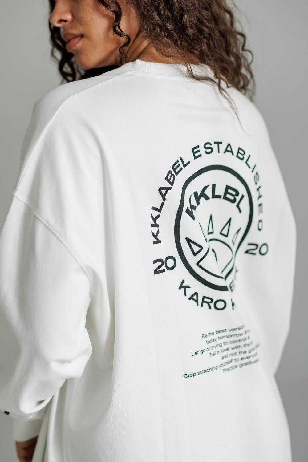 Karo Kauer Longsleeve White Valentinstagsangebot