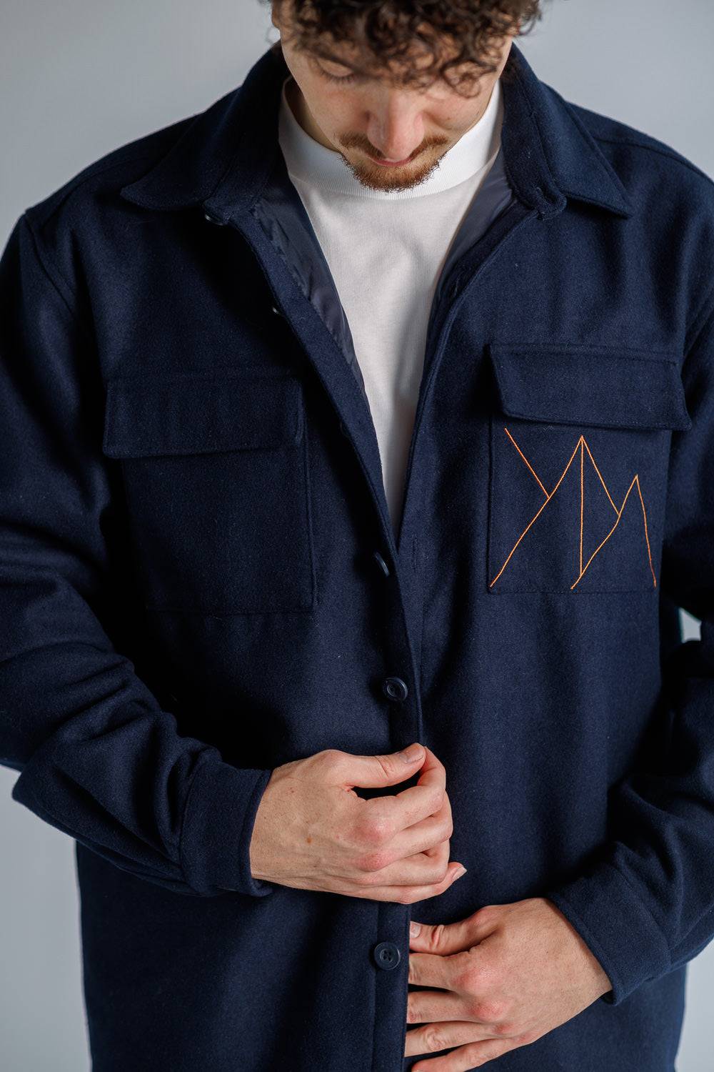 Karo Kauer Overshirt Dark Blue Jubiläumsangebot