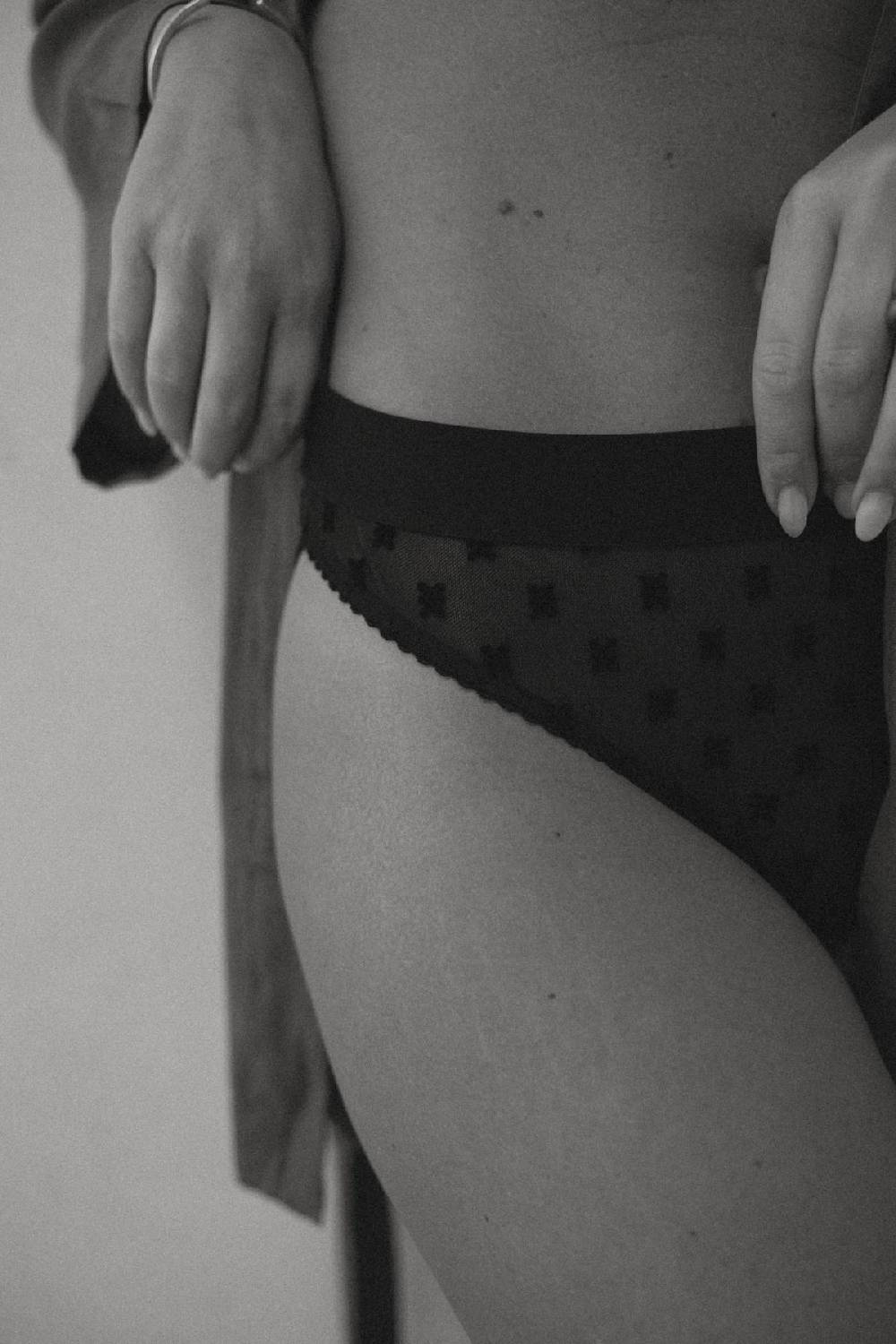 Karo Kauer Mesh Panty Black Online Outlet