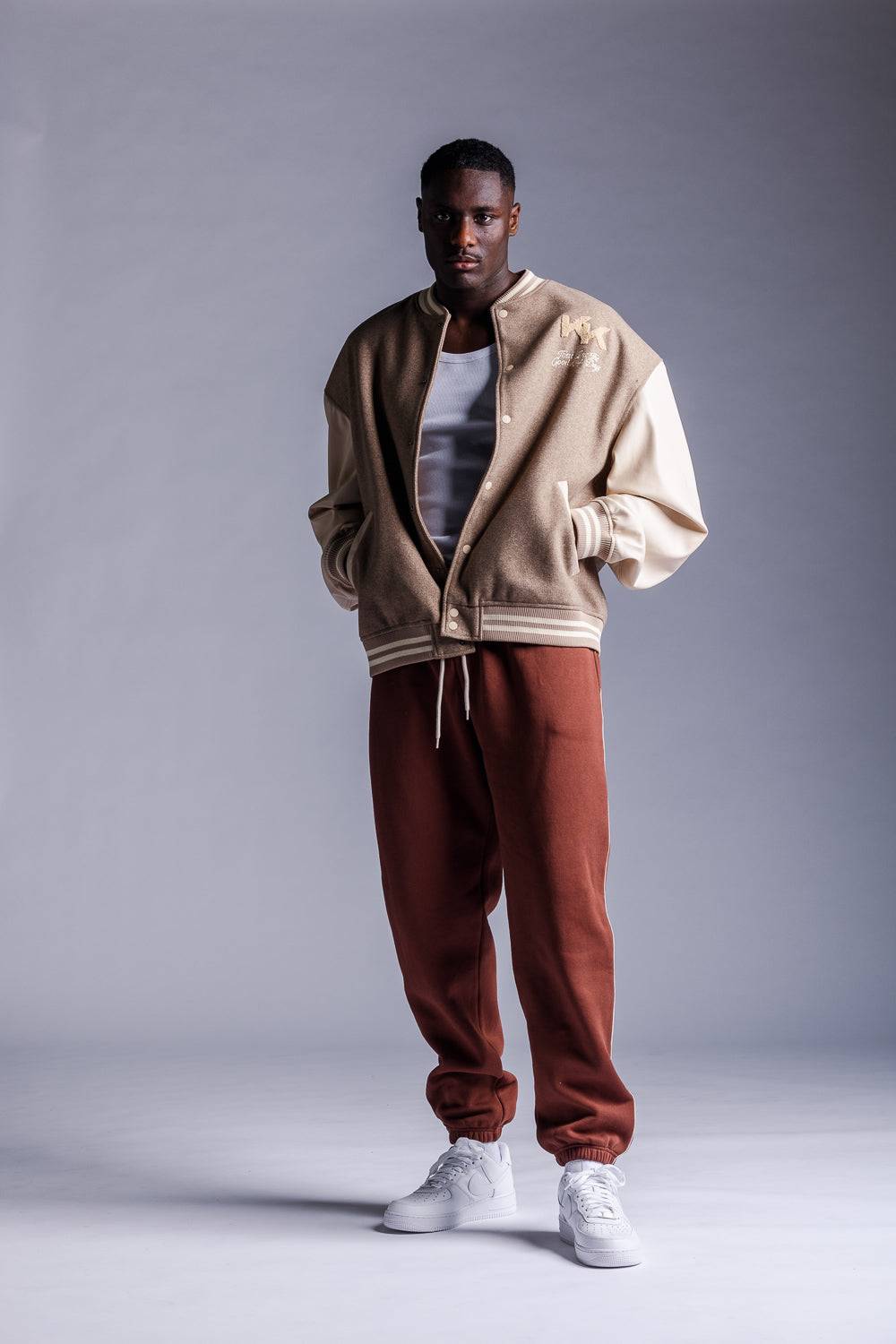 Karo Kauer College Jacket Beige Riesige Ersparnisse