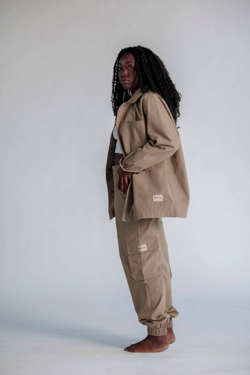 Karo Kauer Cargo Jacket Mocca VIP-Rabatte