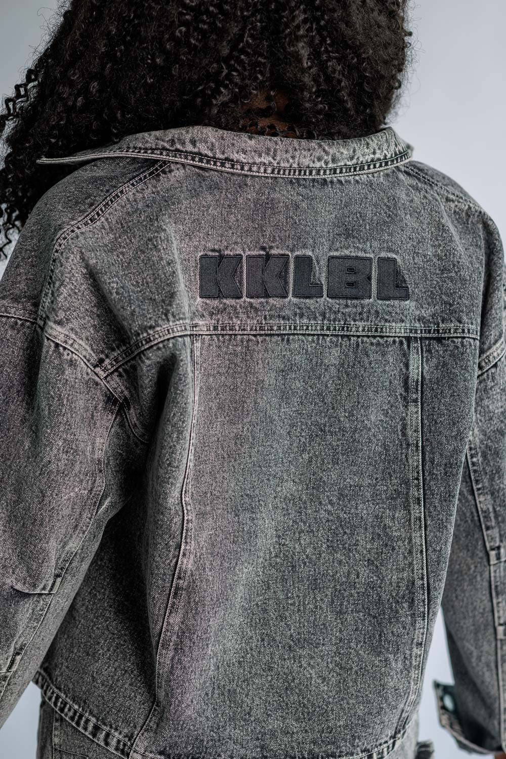 Karo Kauer Denim Jacket Black Tiefpreis