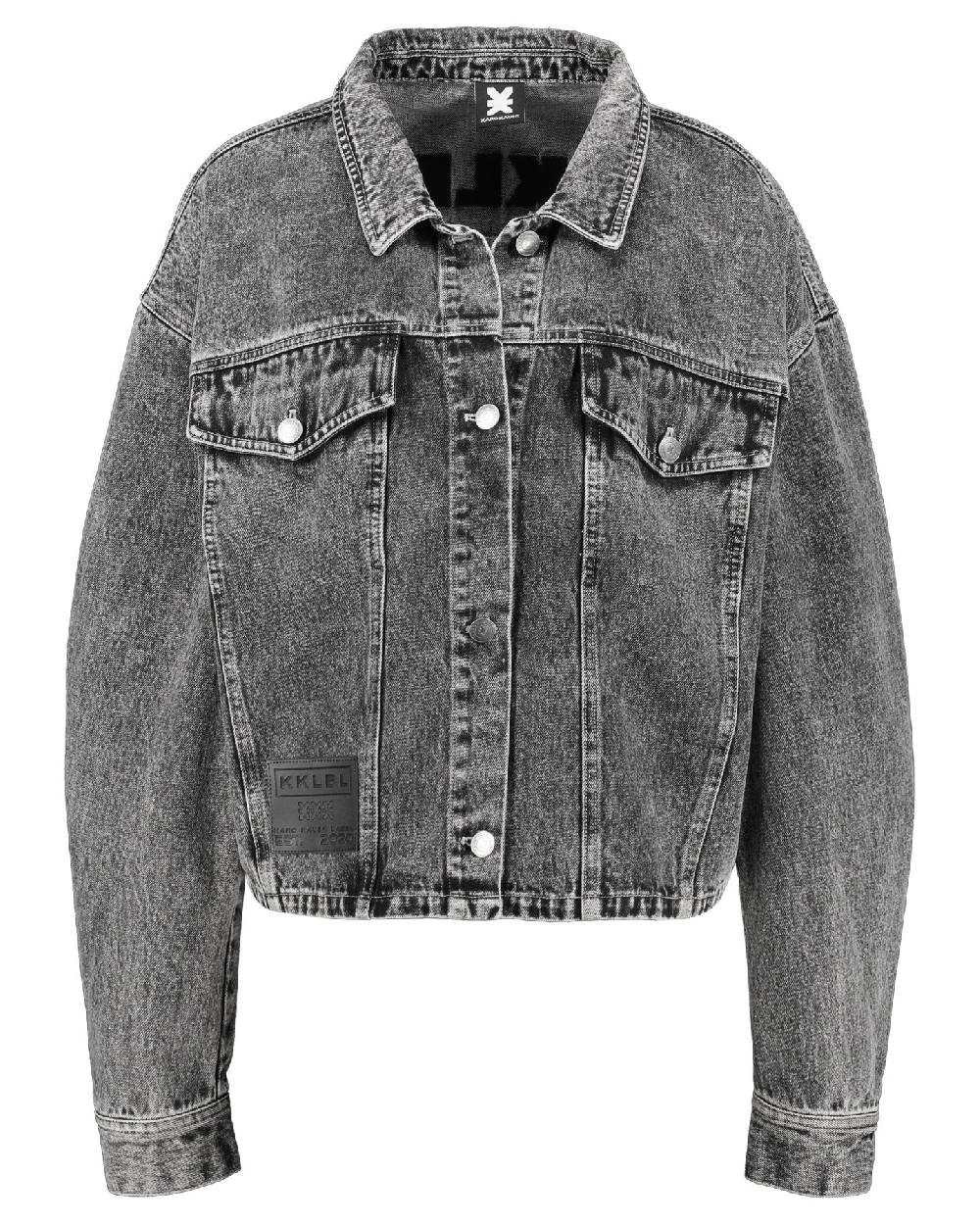Karo Kauer Denim Jacket Black Tiefpreis