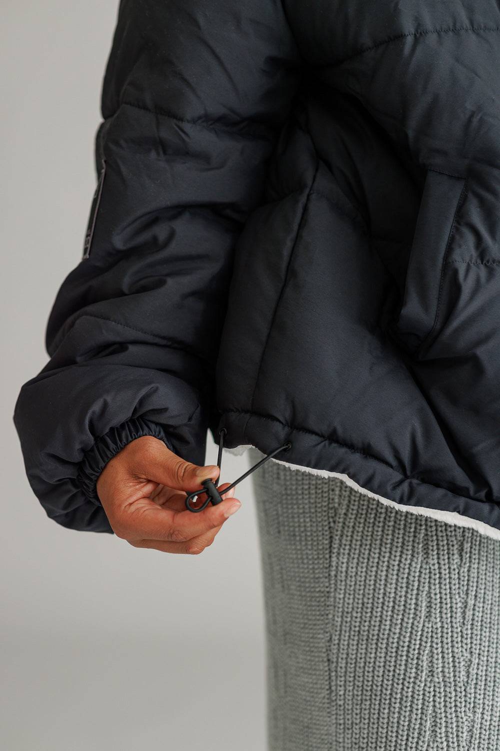 Karo Kauer Puffer Jacket Black Begrenzte Freigabe