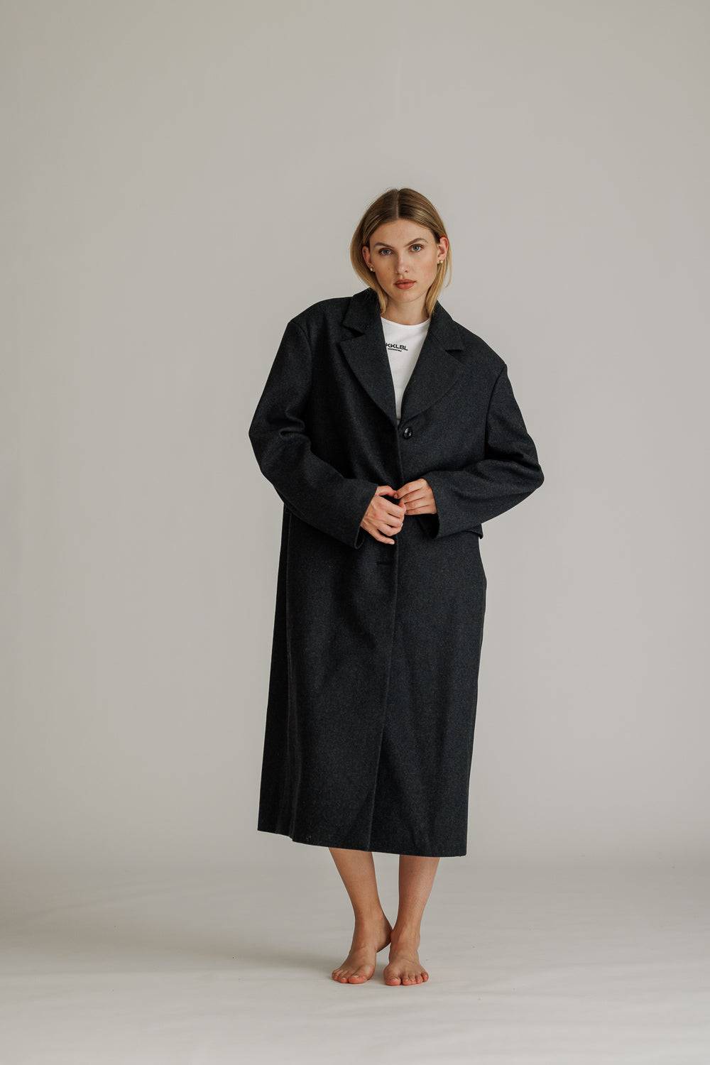 Karo Kauer Coat Oversize Grey Letzte 3 Tage