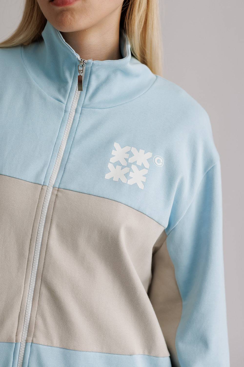 Karo Kauer Tracksuit Jersey Jacket Light Blue Letzte 2 Tage
