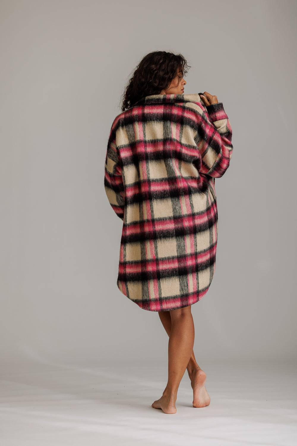 Karo Kauer Overjacket Checkered Bis zu 60% Rabatt