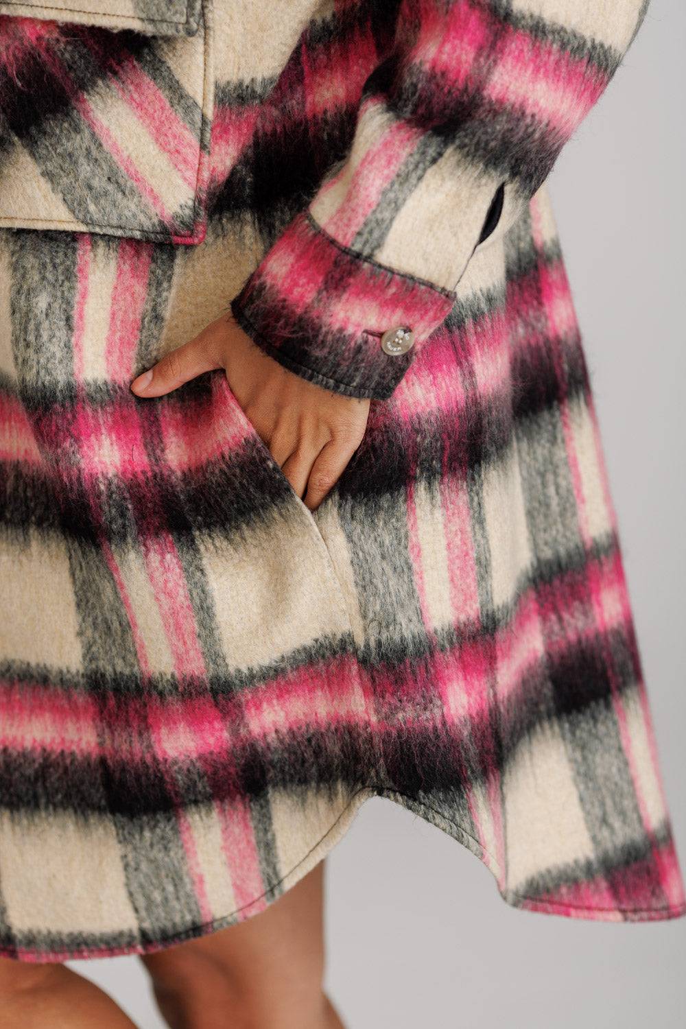 Karo Kauer Overjacket Checkered Bis zu 60% Rabatt