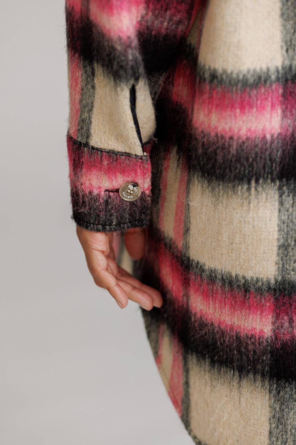 Karo Kauer Overjacket Checkered Bis zu 60% Rabatt
