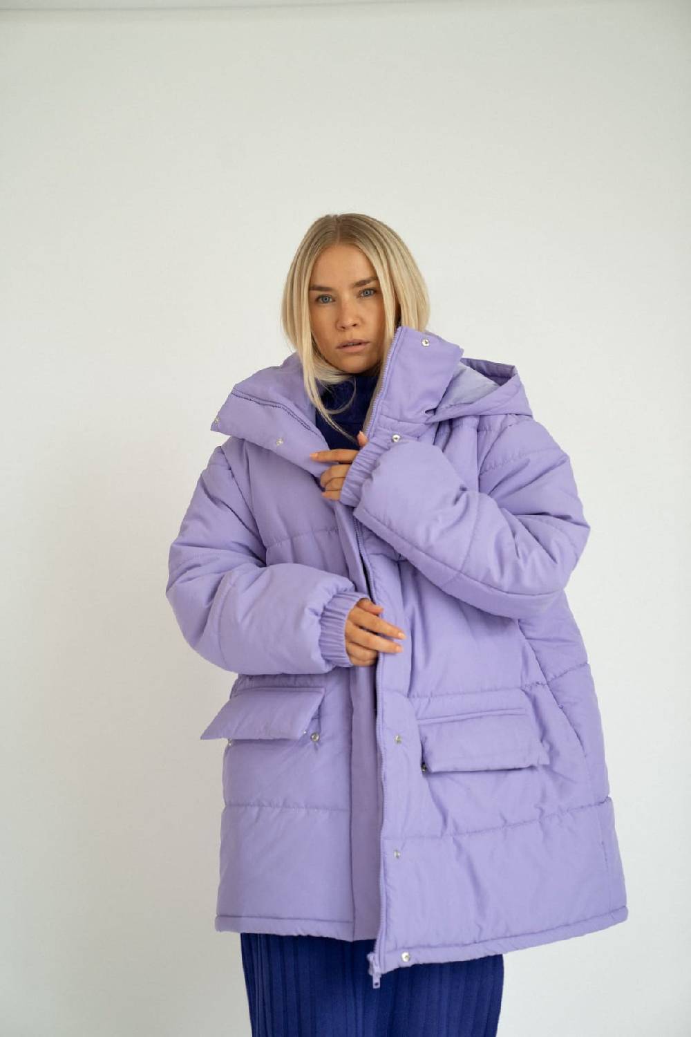 Karo Kauer Puffer Jacket Lilac Nur für heute