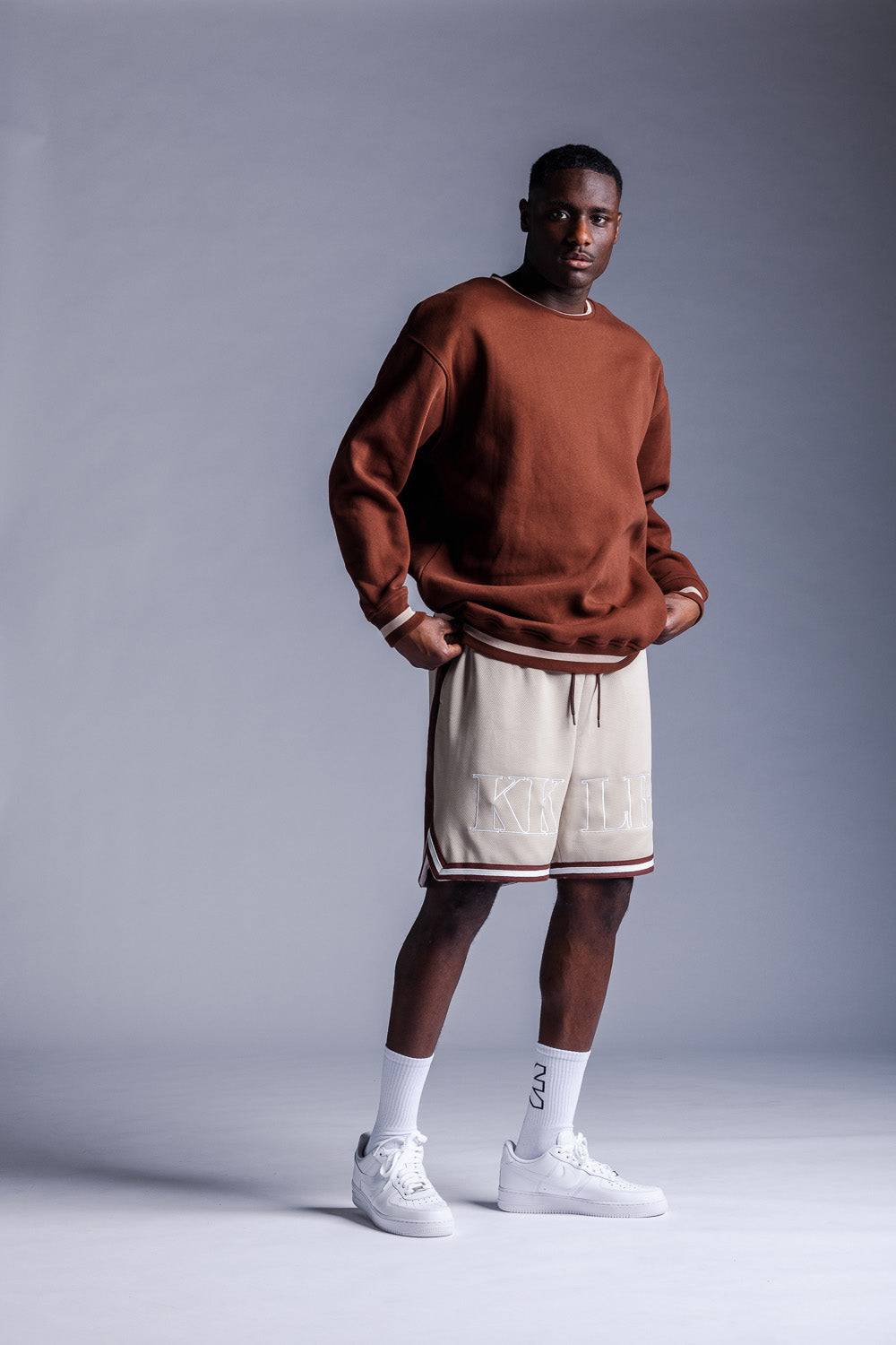 Karo Kauer Sweater Brown Vierteljährliche Förderung
