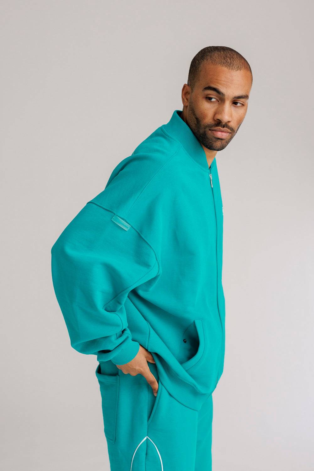 Karo Kauer Zipped Jacket Tile Blue Kostenloser Versand international