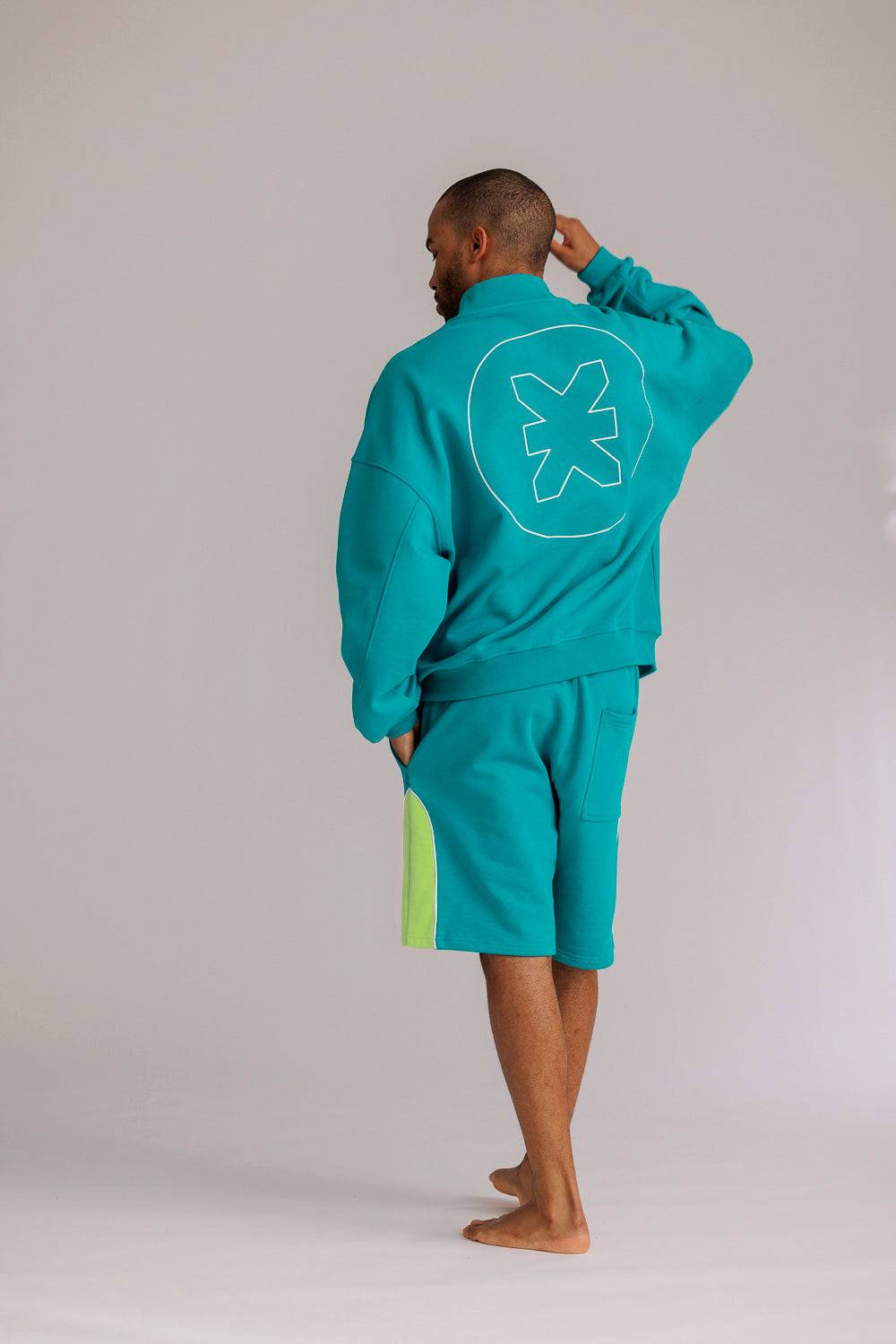 Karo Kauer Zipped Jacket Tile Blue Kostenloser Versand international