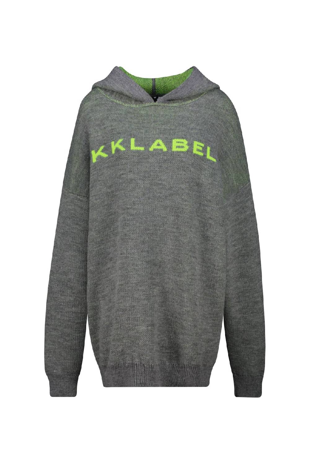 Karo Kauer Knit Hoodiedress Silver Grey zollfrei
