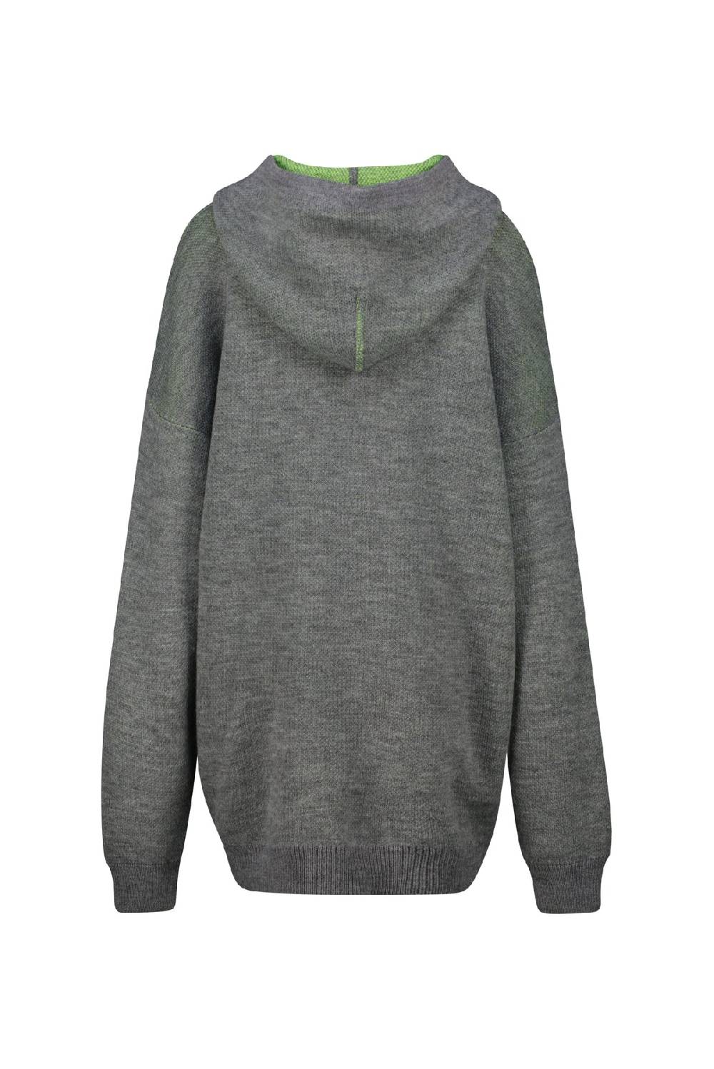 Karo Kauer Knit Hoodiedress Silver Grey zollfrei