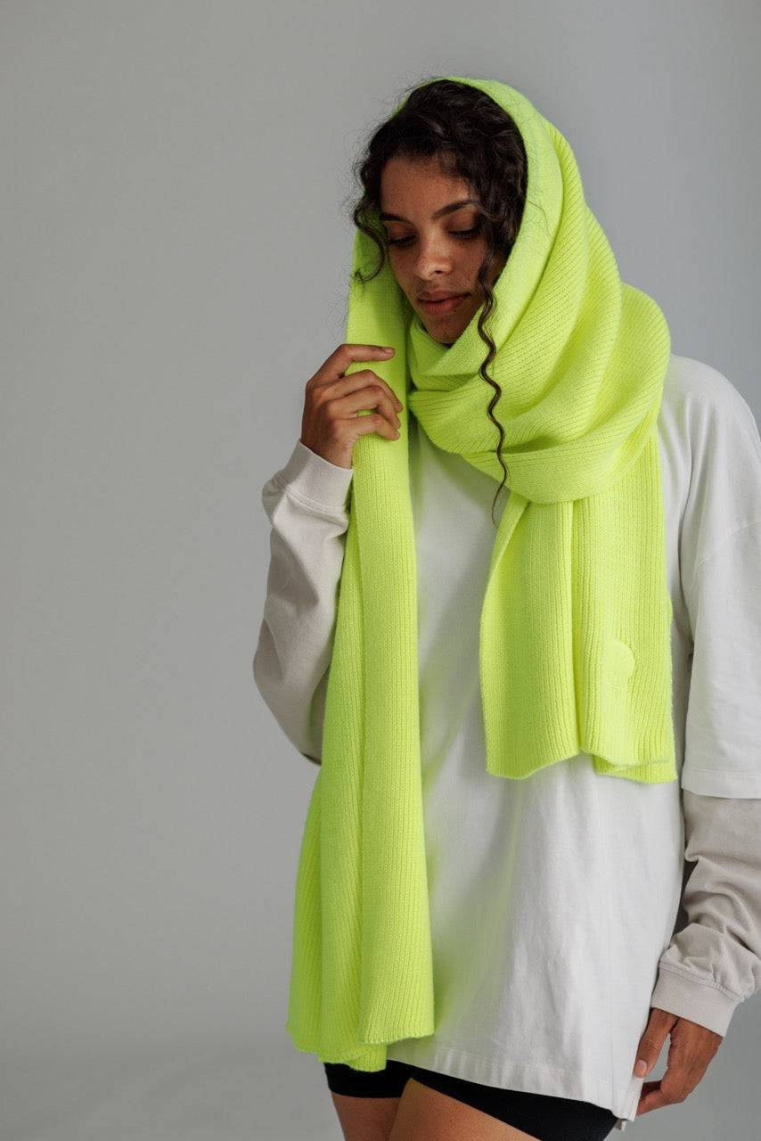 Karo Kauer Scarf Neon Lime Limitierter Zeitrabatt