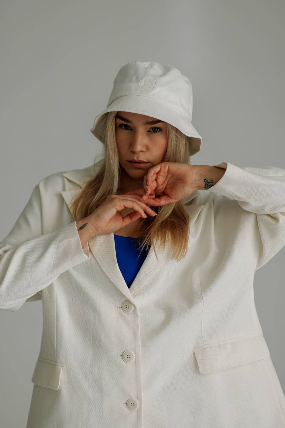 Karo Kauer Bucket Hat Offwhite Sonderangebot