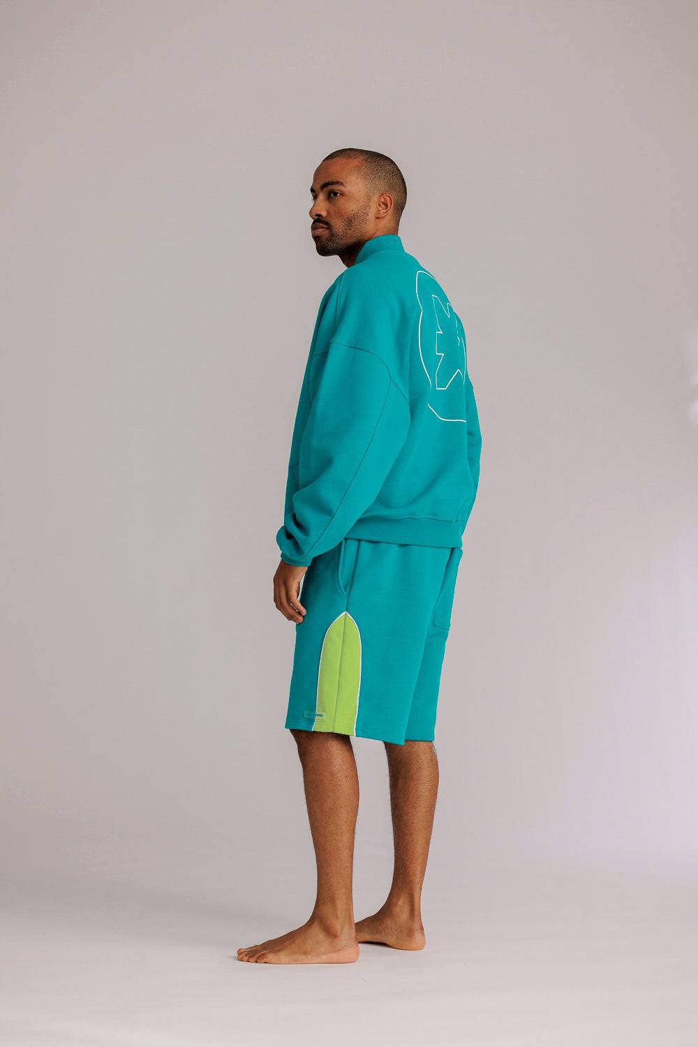Karo Kauer Sweat Shorts Tile Blue Flash Sale