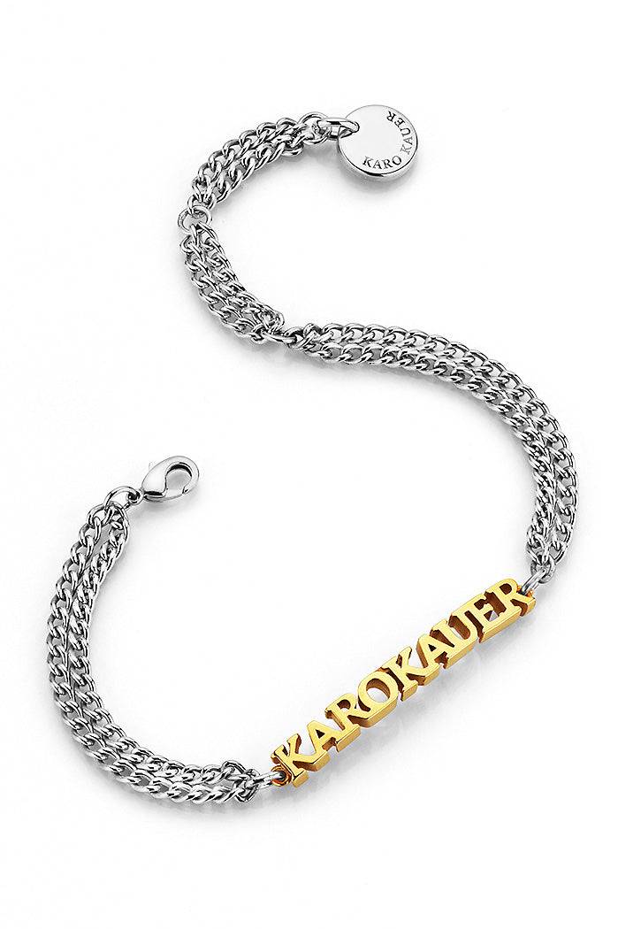 Karo Kauer KK Bracelet Bicolor Silver/Gold Große Rabatte